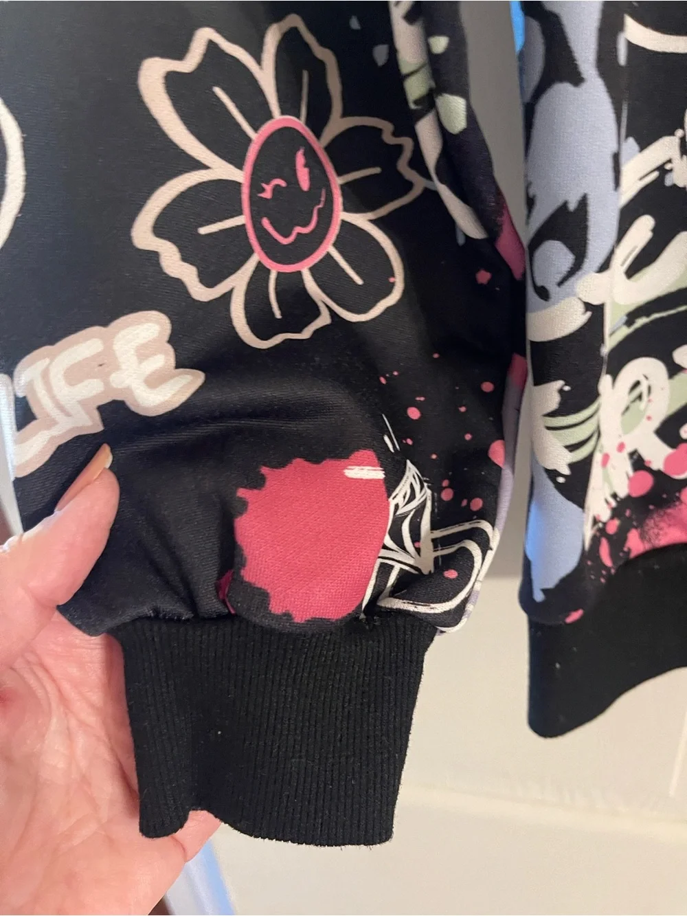 Teen fun print hoodie